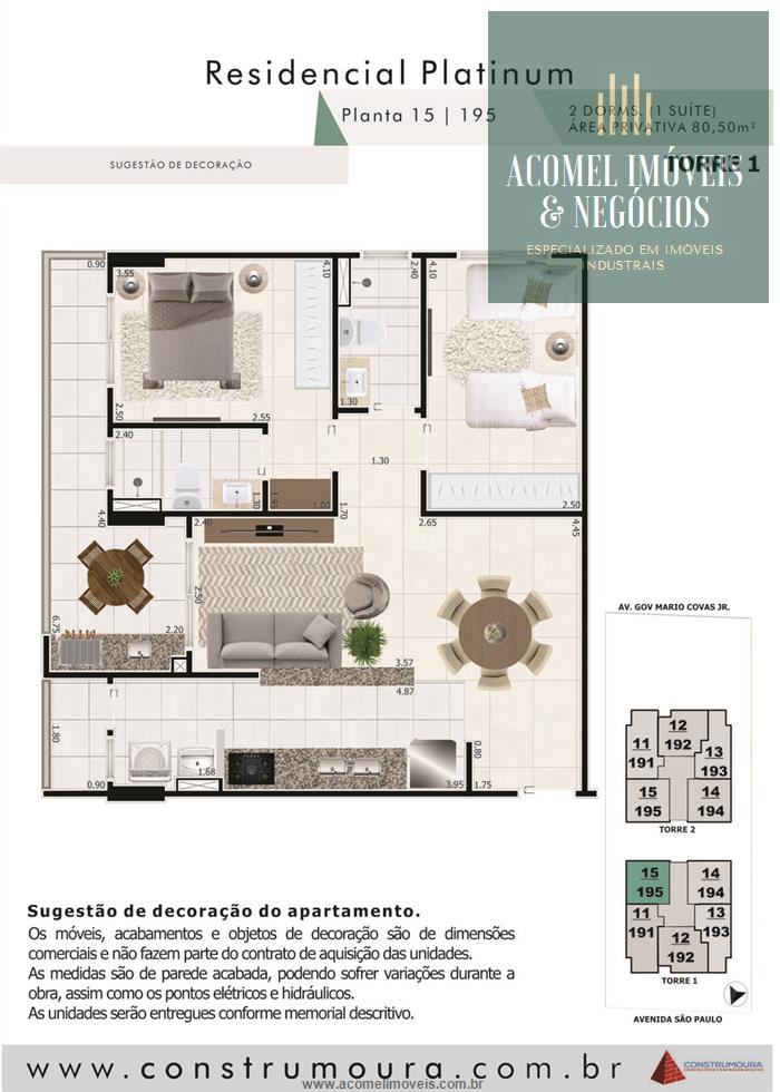 Apartamento à venda com 2 quartos, 80m² - Foto 29