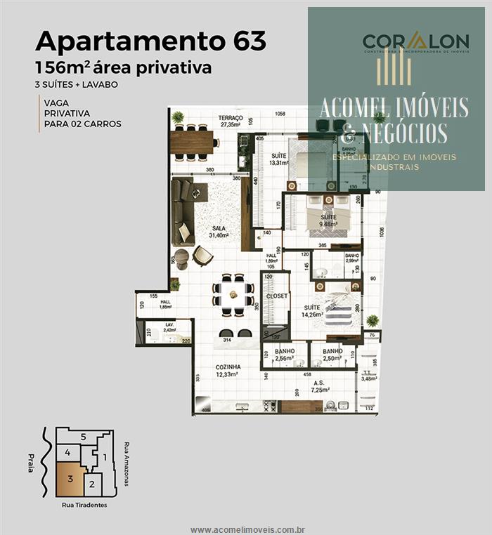 Apartamento à venda com 2 quartos, 123m² - Foto 15