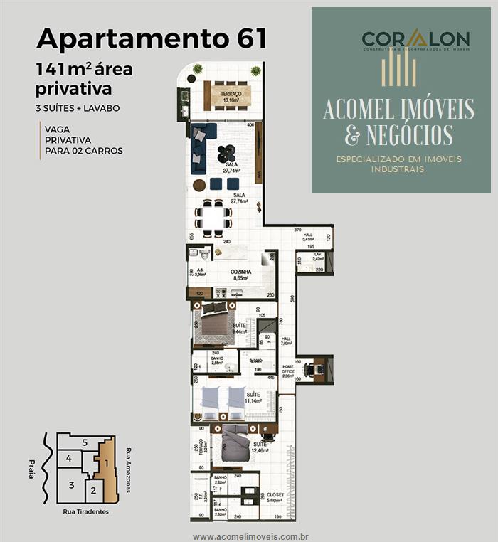 Apartamento à venda com 2 quartos, 123m² - Foto 16