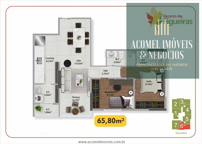 Apartamento à venda com 2 quartos, 67m² - Foto 14