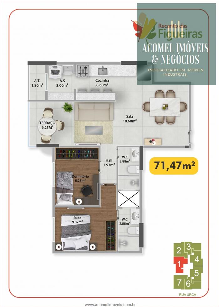 Apartamento à venda com 2 quartos, 67m² - Foto 15