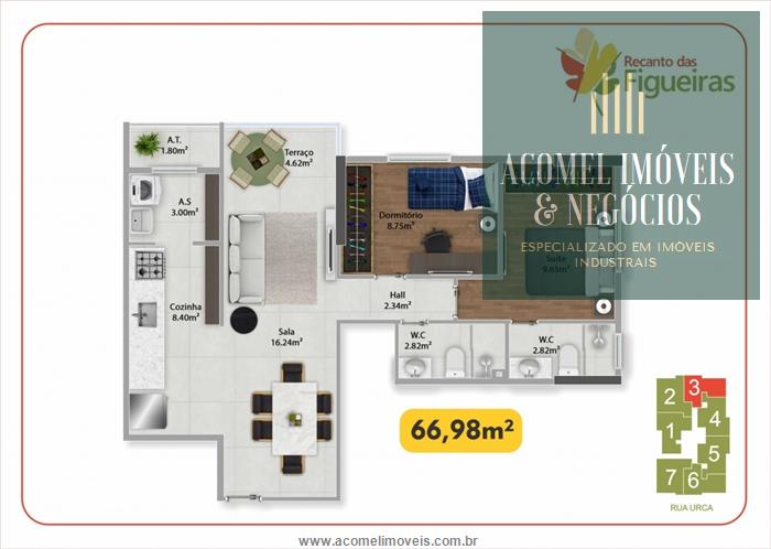 Apartamento à venda com 2 quartos, 67m² - Foto 10