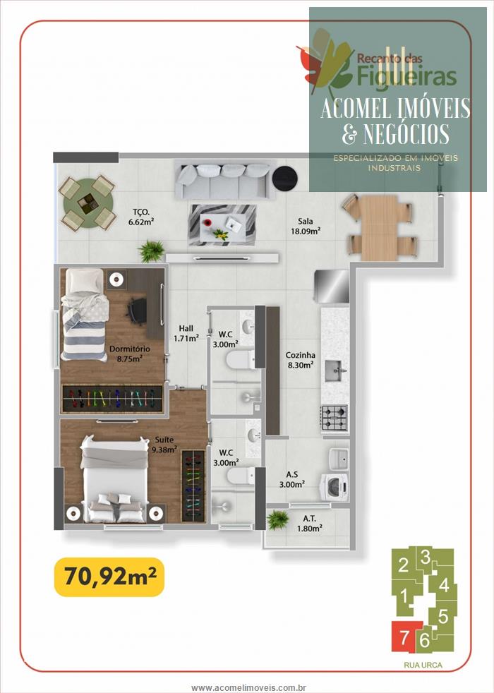 Apartamento à venda com 2 quartos, 67m² - Foto 23