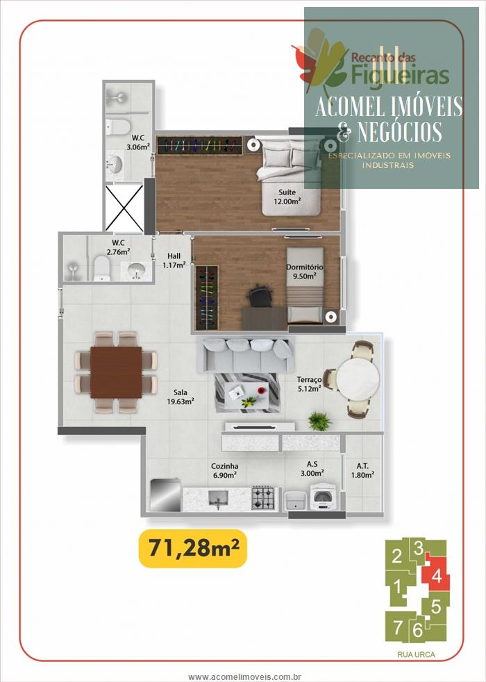 Apartamento à venda com 2 quartos, 67m² - Foto 12