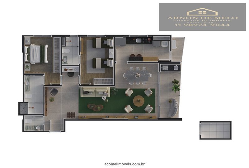 Apartamento, 2 quartos, 75 m² - Foto 10