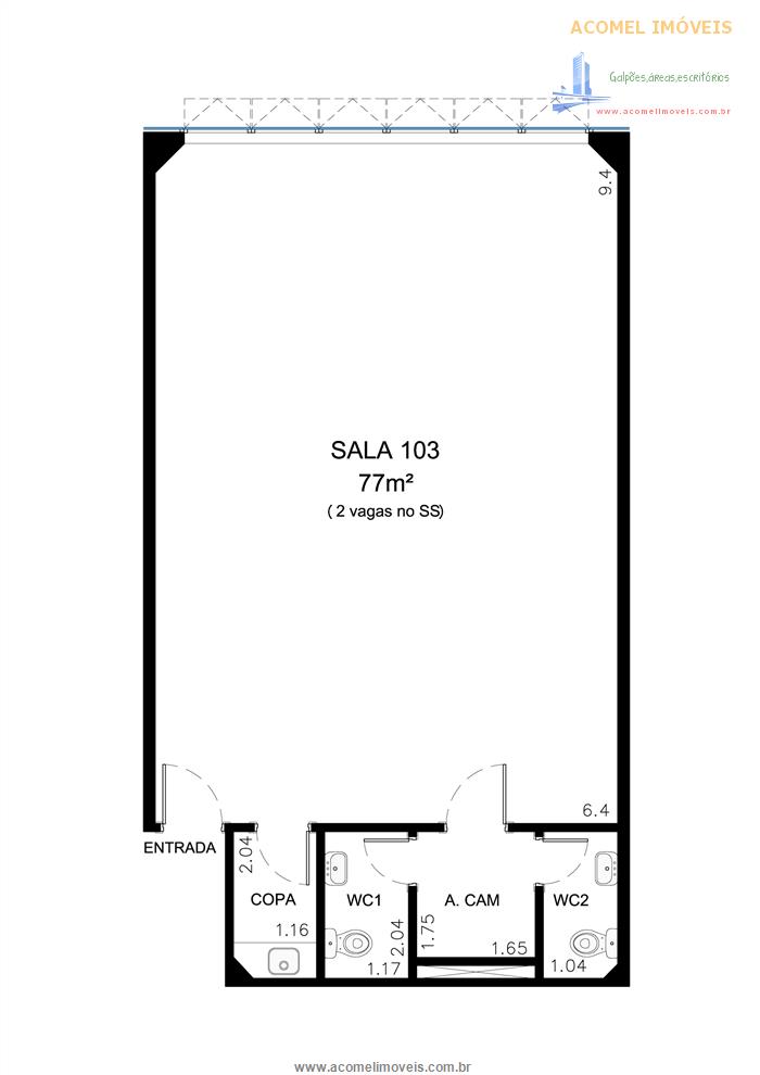 Prédio Inteiro para alugar, 91m² - Foto 5